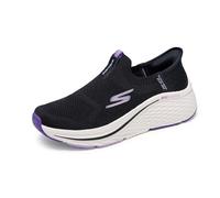Skechers MAX Cushioning Elite 2.0 Eternal - Zapatillas para Mujer sin Cordones, Negro/Violeta, 35.5 EU
