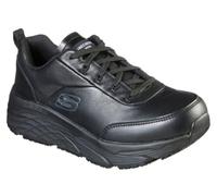 Skechers MAX Cushioning Elite Sr FilchnerHealth Care - Zapatos Profesionales para Hombre, Piel sintética Negra, 45 EU