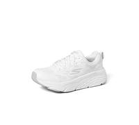 Skechers MAX CUSHIONING ELITE STEP UP, Zapatillas para Mujer, White Leather/Silver Trim, 37 EU