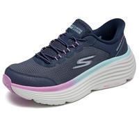 Skechers Max Cushioning Endeavour Cardova - Tenis sin cordones para mujer, Azul marino/púrpura, 7 Wide