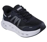 Skechers MAX Cushioning Glide-Step Aberdeen - Tenis para Mujer, Negro sintético Ribete Blanco, 39 EU