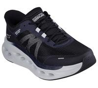 Skechers MAX Cushioning Glide Step Aberdeen - Zapatillas para ponértelas sin Usar Las Manos para Hombre, Negro/Gris, 45.5 EU