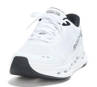 Skechers MAX Cushioning Glide Step Advert - Tenis sin Cordones para Hombre, Blanco/Negro, 46 EU