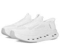 Skechers MAX Cushioning Glide Step Euclid Hands Free Slip-ins, Zapatillas Hombre, Blanco Opulento Jardín, 43 EU X-Ancho