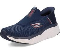 Skechers MAX Cushioning Slip-ins-Athletic Slip-on Running Walking Shoes with Memory Foam, Zapatillas Hombre, Azul Marino, 43 EU X-Ancho