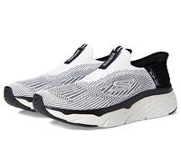 Skechers MAX Cushioning Slip-ins-Athletic Slip-on Running Walking Shoes with Memory Foam, Zapatillas Hombre, Blanco y Negro, 42 EU