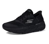 Skechers Max Cushioning Zapatillas deportivas sin cordones para hombre, para correr, caminar, con espuma viscoelástica, Negro -, 40 EU