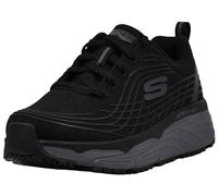 Skechers Max Cusioning Elite SR - Zapatos profesionales de ajuste holgado para el cuidado de la salud, Negro/Carbón, 36 EU