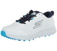 Skechers MAX Fairway 4 - Zapatos de Golf Ligeros sin Clavos para Hombre, Blanco/Azul Marino, 10.5 Wide