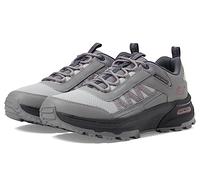 Skechers Max Protect Legacy, Zapatos de Trekking Mujer, Gray Leather/Mesh/Synthetic//Charcoal Trim, 35 EU