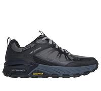 Skechers MAX Protect Sherwood Ridge, Zapatillas Hombre, Black Leather/Synthetic/Charcoal Trim, 41 EU
