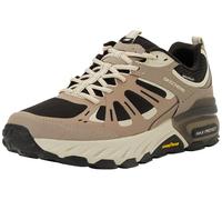 Skechers MAX Protect Sherwood Ridge, Zapatillas Hombre, Taupe Leather/Synthetic/Black Trim, 42 EU