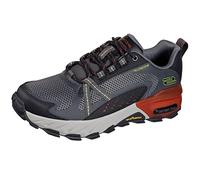 Skechers MAX PROTECT, Zapatillas para caminar para Hombre, Charcoal Leather/Synthetic/Mesh/Multi Trim, 41 EU