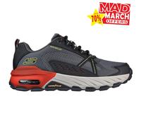 Skechers Max Proteger Hombre Memoria Espuma Diario Informal Zapatillas Gris