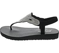 Skechers Meditación, Zapatillas Mujer, Ribete de Perlas Mitobuck Negro, 37 EU