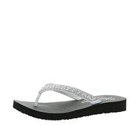 Skechers Meditation-Lotus Bae, Chanclas Mujer, White, 37 EU