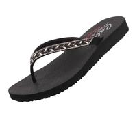 Skechers Meditation Lucky One - Chanclas para mujer, Negro , 40 EU