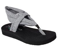Skechers Meditation Studio Kicks, Sandalias Mujer, Gris, 36 EU