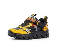 Skechers Mega-Flex Lite Tuff Toolz - Zapatillas para niño (Tejido sintético, 45 cm), Color Amarillo y Negro