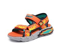 Skechers Mega-splash 4k para niños, Naranja/Negro, 13 Little Kid