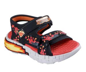 Skechers MEGA-Splash - Sandalia 4K, color rojo, talla 9.5