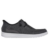 SKECHERS Melson-Coronado Negro/Gris Slip-Ins Zapatillas Zapato Hombre Tallas
