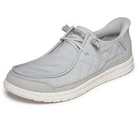 Skechers Melson - Diamond Moc - Tenis de ajuste cómodo para hombre, Gris claro, 11.5