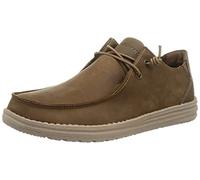 Skechers MELSON RAMILO, Mocasines para Hombre, Desert Leather, 45 EU