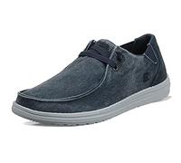Skechers Melson-Raymon Canvas Slip on, Mocasín Hombre, BLU, 43 EU