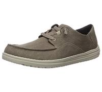 Skechers Melson Volgo - Zapatillas de Lona sin Cordones para Hombre, Marrón, 44 EU