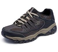 Skechers Men's AFTER BURN M.FIT Memory Foam Lace-Up Sneaker, Brown/Taupe, 11.5 M US