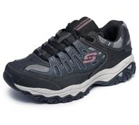 Skechers Men's AFTER BURN M.FIT Memory Foam Lace-Up Sneaker, Charcoal/Black, 11.5 4E US