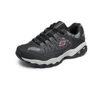 Skechers Men's AFTER BURN M.FIT Memory Foam Lace-Up Sneaker, Charcoal/black, 6.5 M US