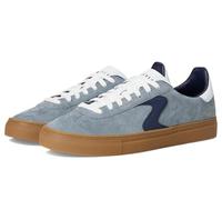 Skechers Men's Arch Fit Legend Romah Sneaker, Grey Pig Suede Duraleather Navy Trim, 40 EU