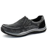 Skechers Esperado-Avillo, Mocasín Hombre, Black, 43 EU X-Ancho