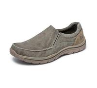 Skechers Men's Expected-Avillo Moccasin, Khaki, 9.5 UK X-Wide