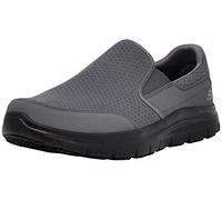 Skechers Men's Flex Advantage Slip Resistant Sr Mcallen Slip on, Zapato de Trabajo Hombre, Negro, 45 EU