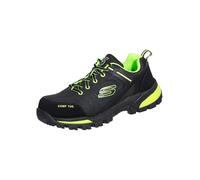 Skechers Gatlon Strigax, Botas de construcción Hombre, Black Lime Leather/Synthetic/Textile, 42.5 EU