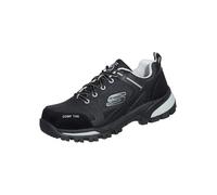 Skechers Gatlon Strigax, Botas de construcción Hombre, Black Gray Leather/Synthetic/Textile, 45 EU