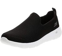 Skechers Men's Go MAX-Athletic Air Mesh Slip on Walking Shoe, Negro y Blanco, 10.5 UK X-Wide