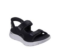Skechers Go Walk Flex Sandal Easy Entry, Sandalias Deportivas Hombre, Black and Gray Textile, 45.5 EU