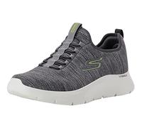 Skechers Men's Gowalk Flex-Athletic Slip-On Casual Walking Shoes with Air Cooled Foam Sneakers, Grey/Lime 2, 10 X-Wide