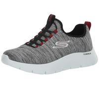 Skechers Men's Gowalk Flex-Athletic Slip-on Casual Walking Shoes with Air Cooled Foam Sneakers, White/Black 2, 9 X-Wide