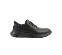 Skechers Garza Duran, Zapatillas Hombre, Black Leather/Synthetic, 42 EU