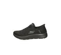 Skechers Men's Hands Free Slip-ins: Go Walk Flex-Smooth Motion Sneaker, Black/Black, 10
