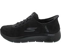 Skechers Men's Hands Free Slip-ins: Go Walk Flex-Smooth Motion Sneaker, Black/Black, 13