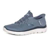 Skechers Slip-ins Manos Libres Cumbres Alta Gama, Zapatillas Hombre, Borde de Malla de Pizarra, 48.5 EU