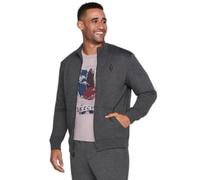Skechers Sudadera con capucha para hombre, Gris Caliente Carbón, XX-Large