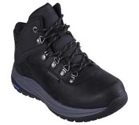 Skechers Meroe Pikeman, Botas Cortas al Tobillo Hombre, Black Leather/Synthetic, 47.5 EU