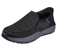 Skechers Zapatillas para hombre Neville-Rovelo sin cordones, negras, talla 10 ancha